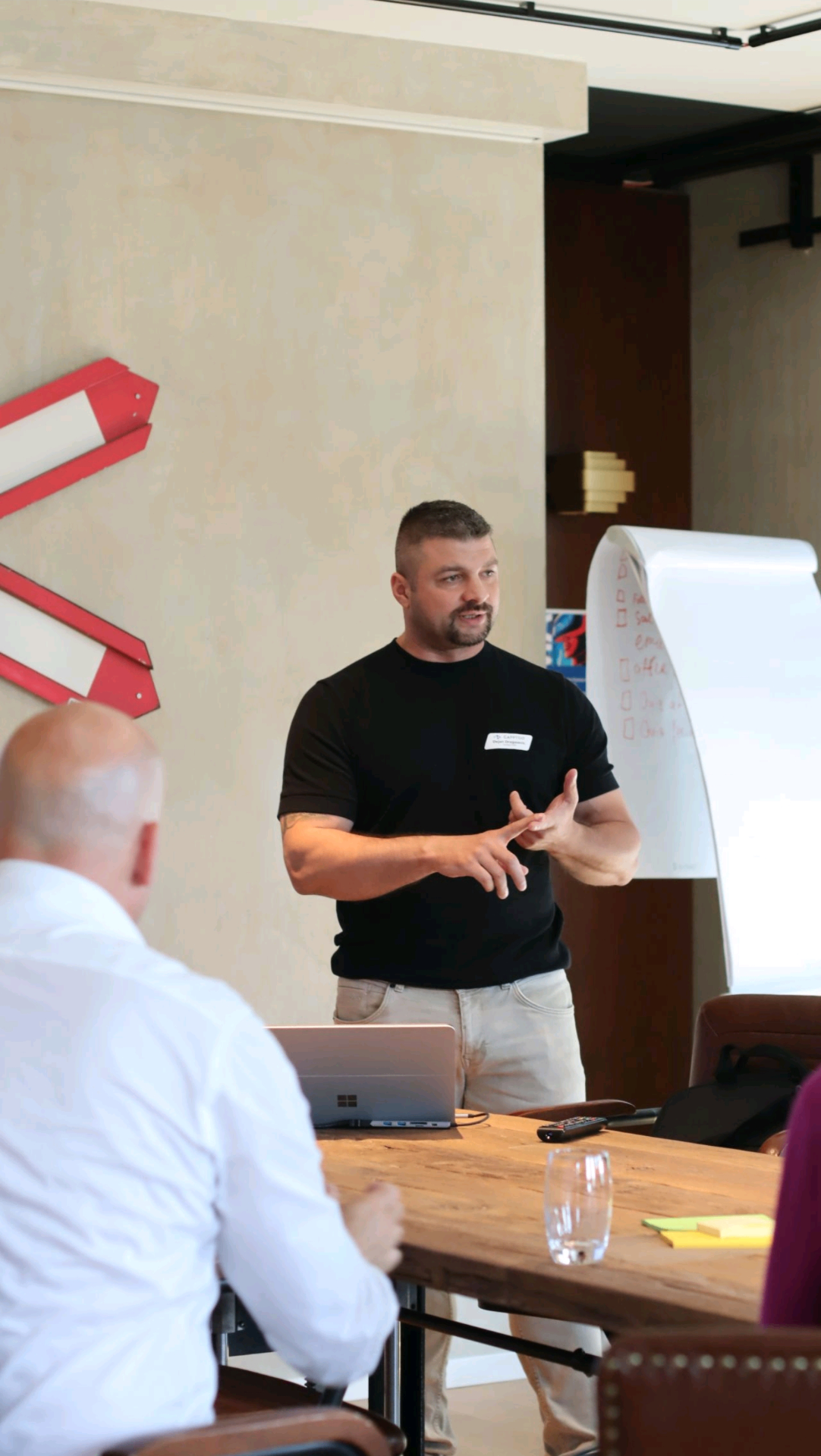 Leading a leadership workshop at Capptoo